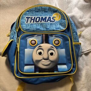 Thomas The Tank Engine Zippered School Back Pack Kid's Book Overnight To Gram's